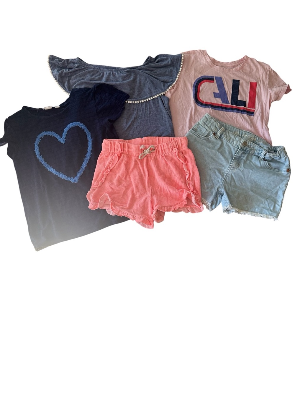 Girl’s Tops and Shorts set of 5 GAP OLD NAVY Girlhoodcore Size 10 12